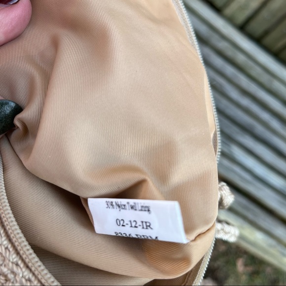 EUC The Sak knot crochet zip top purse shoulder bag - two tone two color - Picture 11 of 12